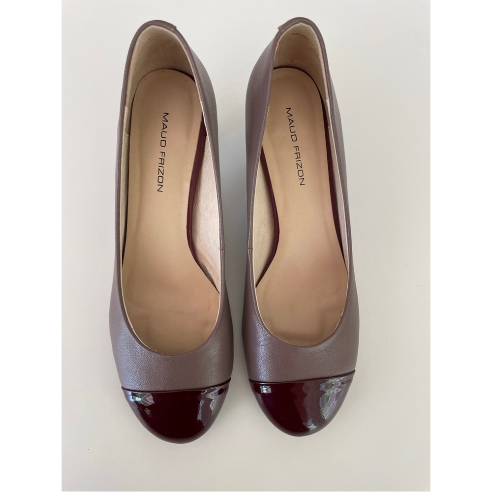 Maud Frizon Colorblock Patent Toecap Pumps